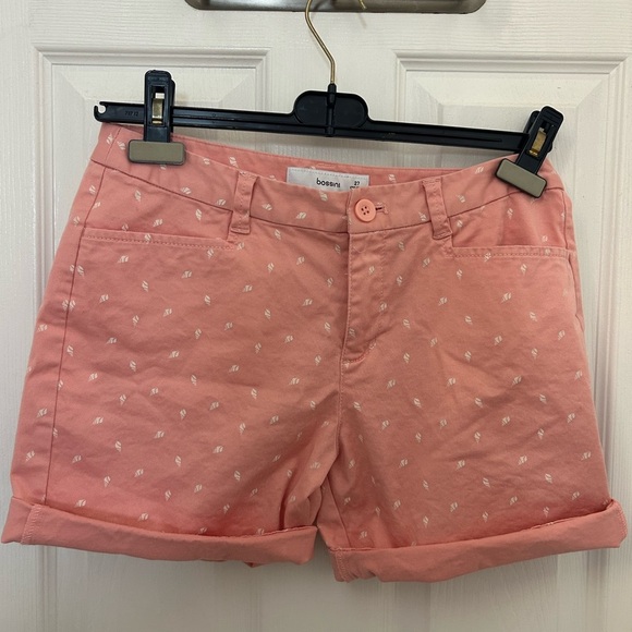 Bossini Pink Chino Shirts with Shell Pattern, Sz 6 - Picture 6 of 6
